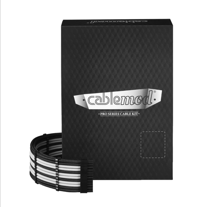 طقم كابل CableMod PRO ModMesh E-Series G3/G2/P2/T2 - أسود/أبيض