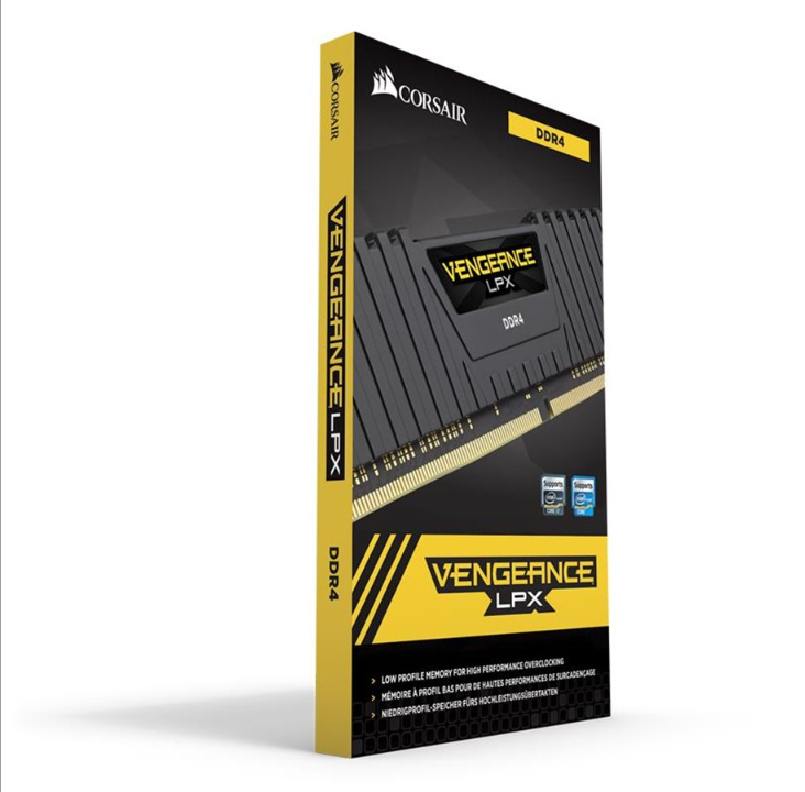 Corsair Vengeance LPX DDR4-3600 - 16GB - CL18 - Dual Channel (2 pcs) - AMD Optimized - Black