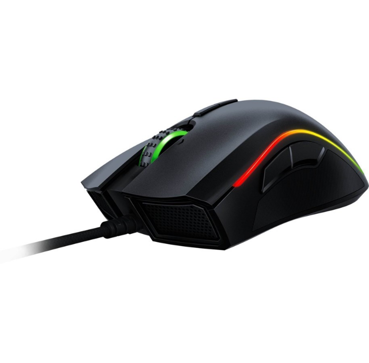 Razer Mamba Elite - 游戏鼠标 - 激光 - 9 个按钮 - 黑色带 RGB 灯