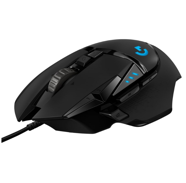 Logitech G502 HERO - 游戏鼠标 - 光学 - 11 个按钮 - 黑色带 RGB 灯