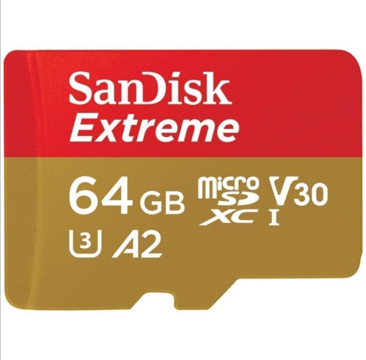 SanDisk Extreme MicroSD/SD - 160MB/s - 64GB