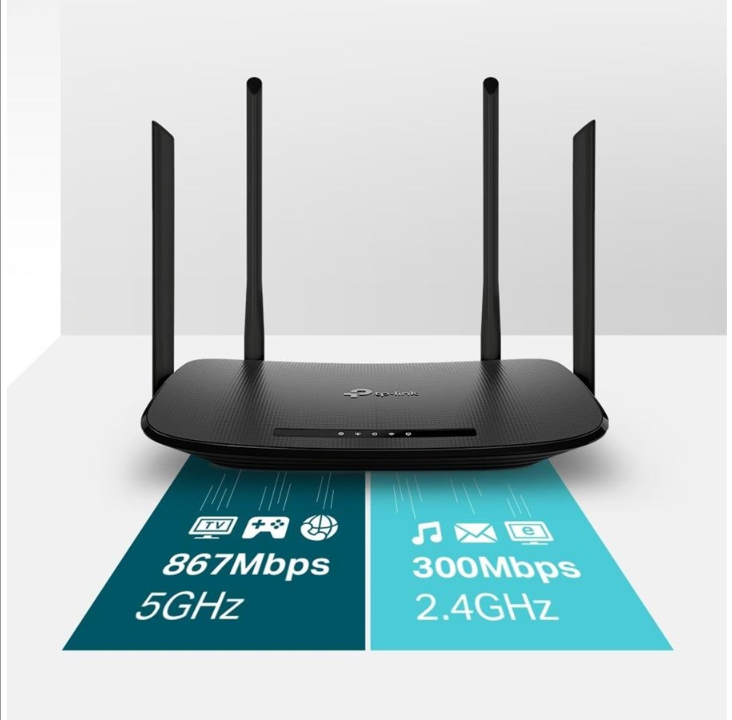 TP-Link Archer VR300 AC1200 Wireless VDSL/ADSL Modem Router - Wireless router Wi-Fi 5