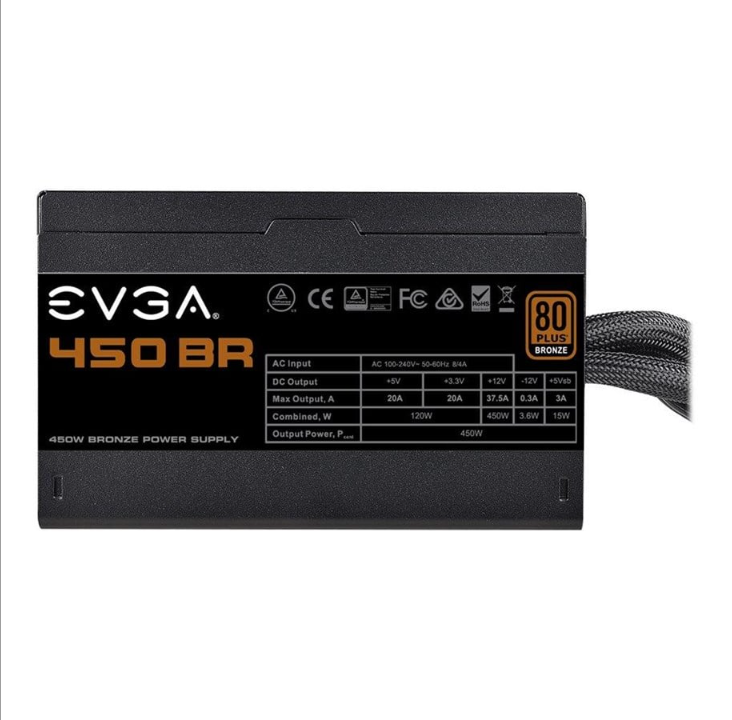 EVGA BR 450 power supply - 450 Watt - 120 mm - 80 Plus Bronze certificate