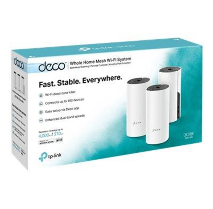 TP-Link Deco M4（3 件装）AC1200 - 网状路由器 Wi-Fi 5