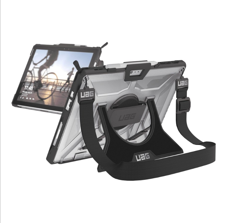 UAG Microsoft Surface Pro 7+/7/6/5/LTE/4 w/ Handstrap & Shoulder Strap Rugged Case - Ice