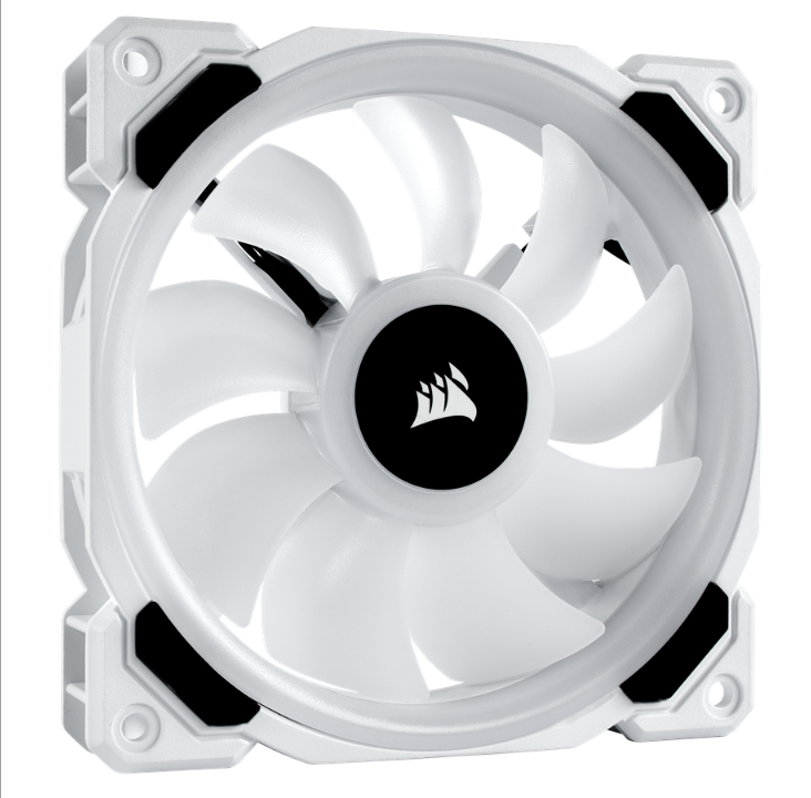 Corsair LL120 RGB Dual Light White - Chassis fan - 120mm - White with RGB light - 36 dBA