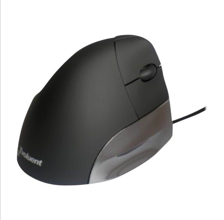 Evoluent VerticalMouse VMS Standard - Vertical mouse - Optic - 3 buttons - Silver