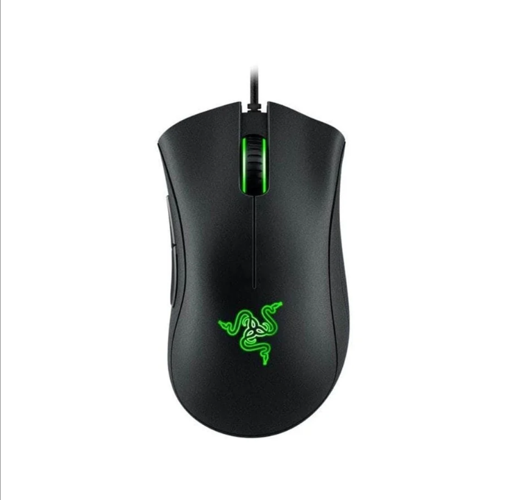 Razer DeathAdder Essential - Black - Gaming mouse - Optic - 5 buttons - Black with green light