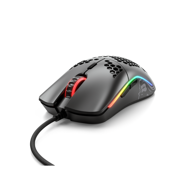 Glorious Model O - Matte Black - Gaming mouse - Optic - 6 buttons - Black with RGB light