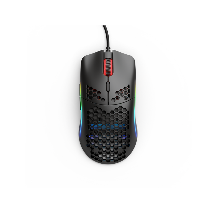 Glorious Model O - Matte Black - Gaming mouse - Optic - 6 buttons - Black with RGB light