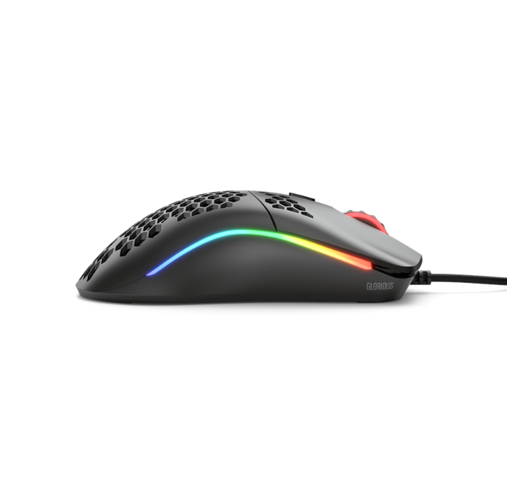 Glorious Model O - Matte Black - Gaming mouse - Optic - 6 buttons - Black with RGB light