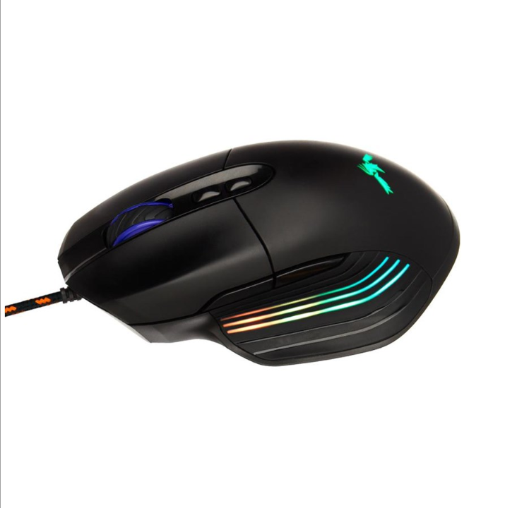 DUTZO Senshi RGB - Gaming mouse - Optic - 7 buttons - Black