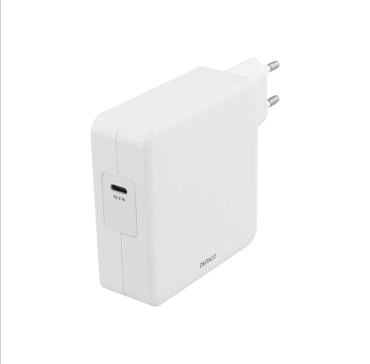 Deltaco 87W USB-C 电源 快速充电 USB