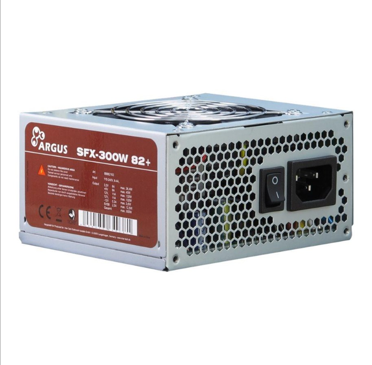 Inter-Tech Argus SFX-300W 82+ power supply - 300 Watt - 80 mm - 80 Plus White certificate (up to 80% efficiency)