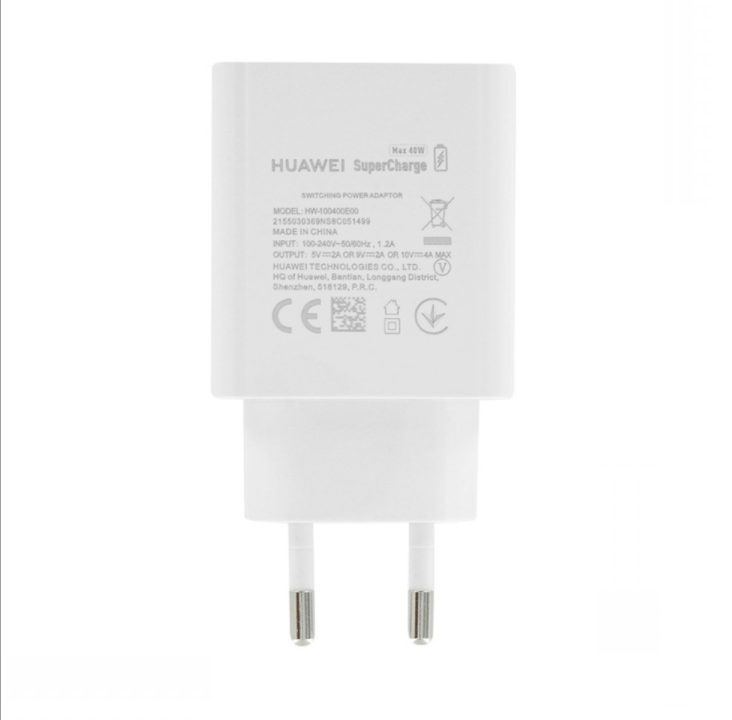 Huawei CP84 40W USB-C SuperCharger - White