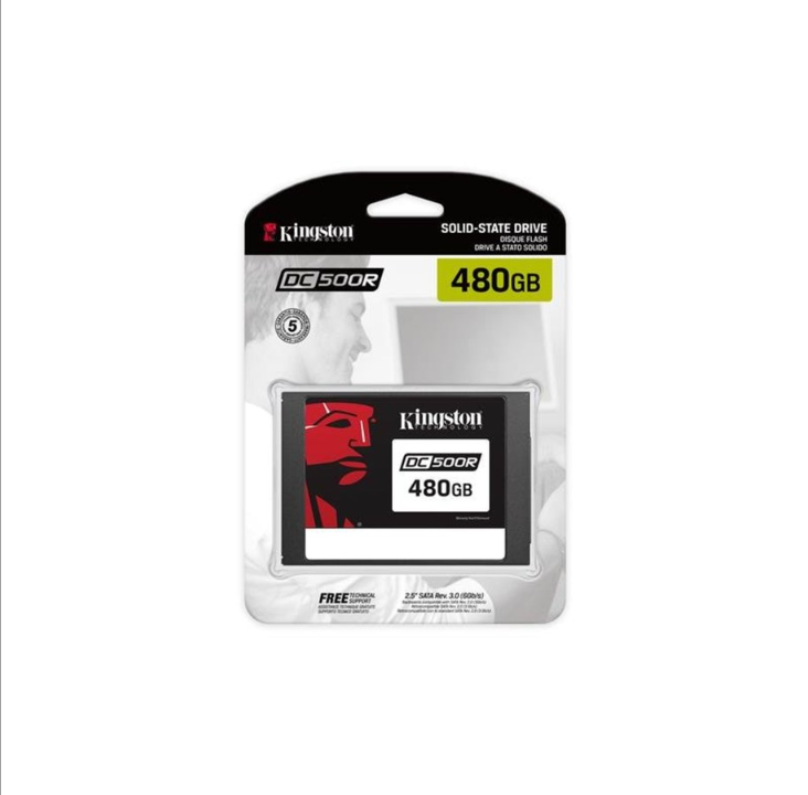 Kingston Data Center DC500R SSD - 480GB - 2.5" - SATA-600