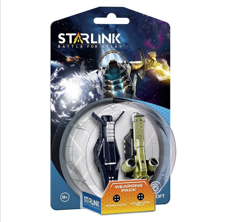 Ubisoft Starlink: Battle for Atlas - حزمة الأسلحة Shockwave وGauss Gun Mk.2 - ملحقات وحدة التحكم في الألعاب - Sony PlayStation 4