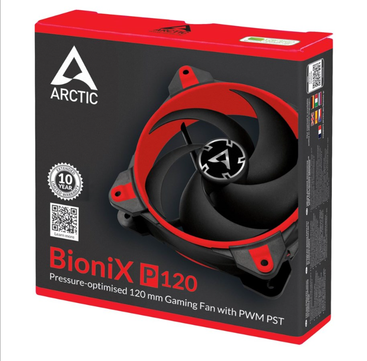 Arctic BioniX P120 - Red - Chassis fan - 120mm - Black - 24 dBA