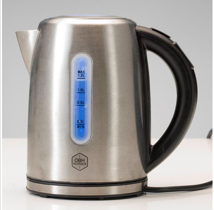 OBH Nordica Kettle Color Glow Kettle - 1.2 L - Steel - 2200 W