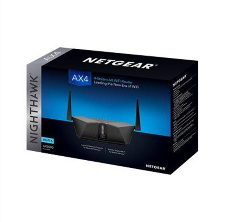 Netgear Nighthawk RAX40 AX3000 WiFi Router - Wireless router Wi-Fi 6