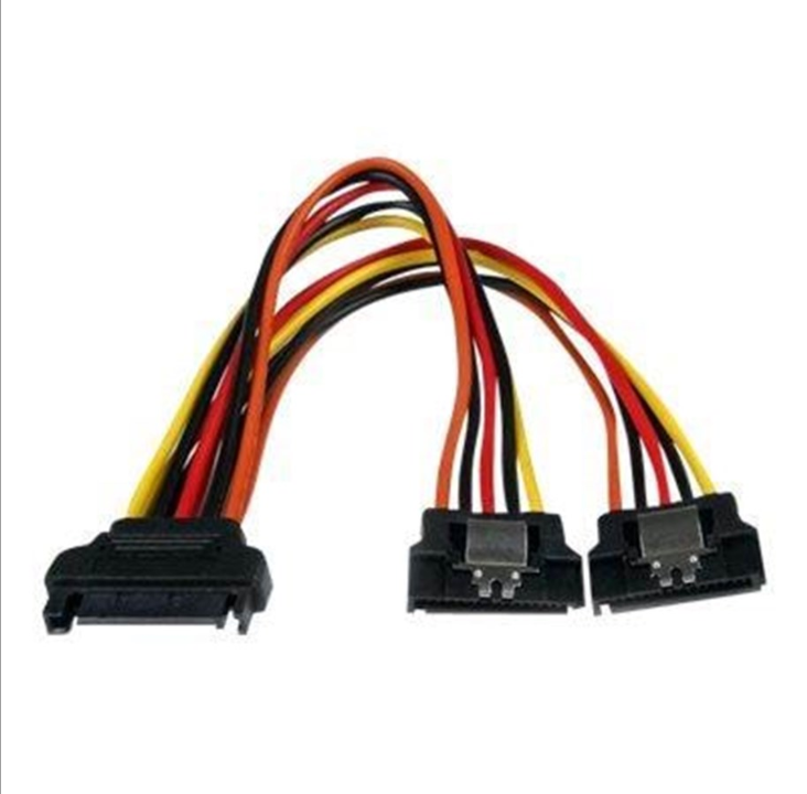 StarTech.com Latching SATA Power Y Splitter Cable Adapter - M/F - power splitter - 15.24 cm