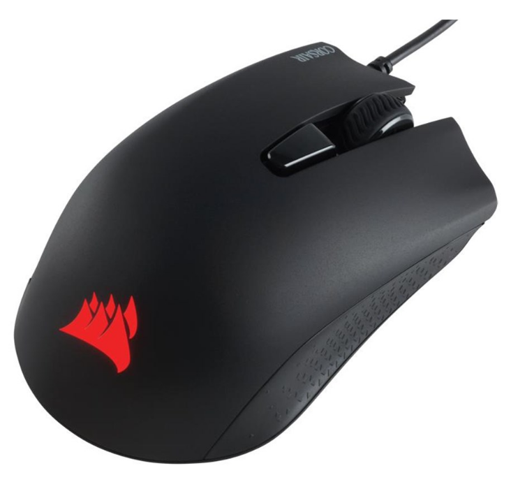 Corsair Harpoon RGB PRO - ماوس ألعاب - بصري - 6 أزرار - أسود مع ضوء RGB