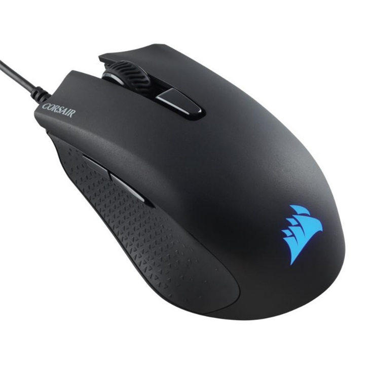 Corsair Harpoon RGB PRO - ماوس ألعاب - بصري - 6 أزرار - أسود مع ضوء RGB