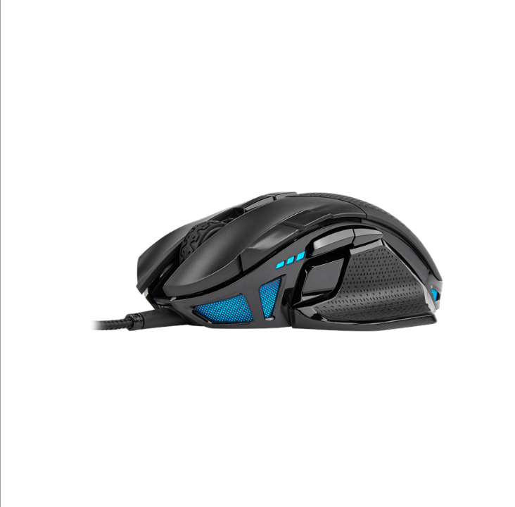 Corsair Nightsword RGB - Gaming mouse - Optic - 10 buttons - Black with RGB light