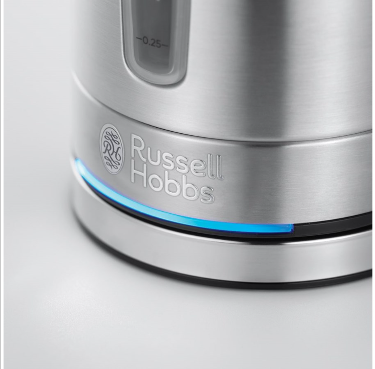 Russell Hobbs Kettle Compact Home 24190-70 - Brushed stainless steel / black - 2200 W