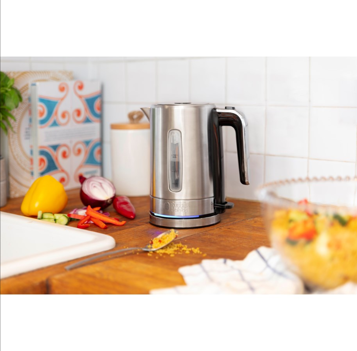 Russell Hobbs Kettle Compact Home 24190-70 - Brushed stainless steel / black - 2200 W