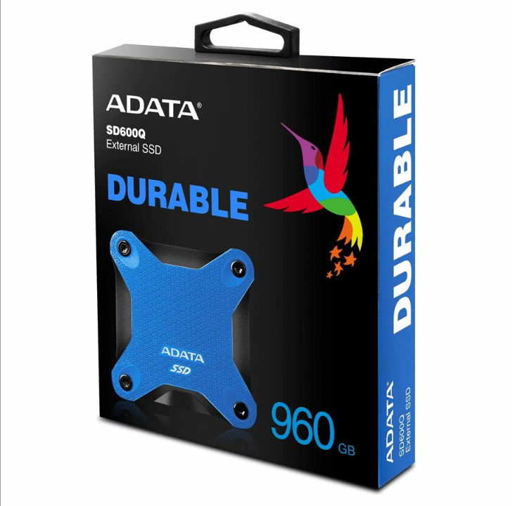 A-Data SD600Q - 240GB - Bl? - External SSD - USB 3.2 Gen 1