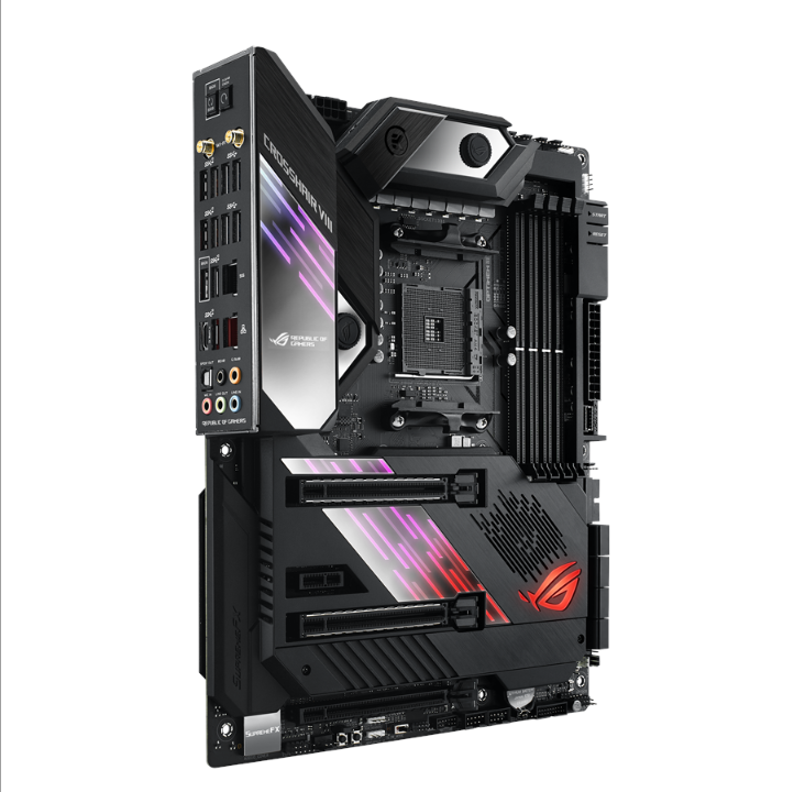 اللوحة الأم ASUS ROG CROSSHAIR VIII FORMULA - AMD X570 - مقبس AMD AM4 - ذاكرة الوصول العشوائي DDR4 - ATX