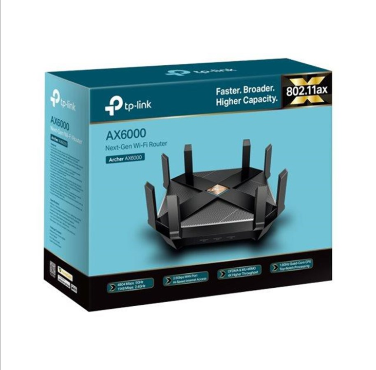 TP-Link Archer AX6000 Next-Gen Wi-Fi Router - Wireless router Wi-Fi 6