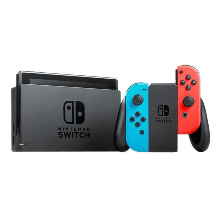 带 Joy-Con 的 Nintendo Switch - 霓虹蓝和霓虹红 (V2)