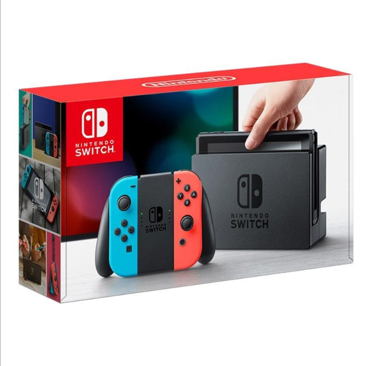 Nintendo Switch With Joy-Con - Neon Blue and Neon Red (V2)