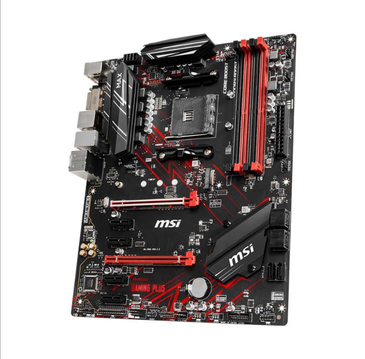 MSI B450 GAMING PLUS MAX Motherboard - AMD B450 - AMD AM4 socket - DDR4 RAM - ATX