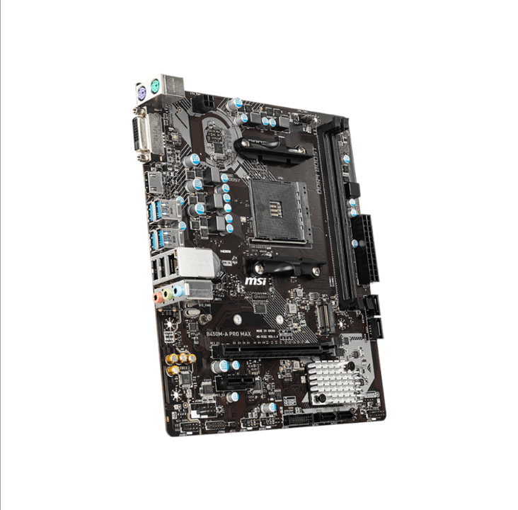 MSI B450M-A PRO MAX Motherboard - AMD B450 - AMD AM4 socket - DDR4 RAM - Micro-ATX