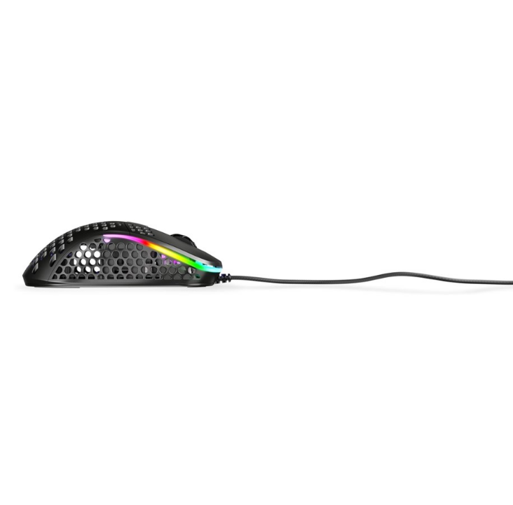 Xtrfy M4 RGB - 黑色 - 游戏鼠标 - 光学 - 6 个按钮 - 黑色带 RGB 灯