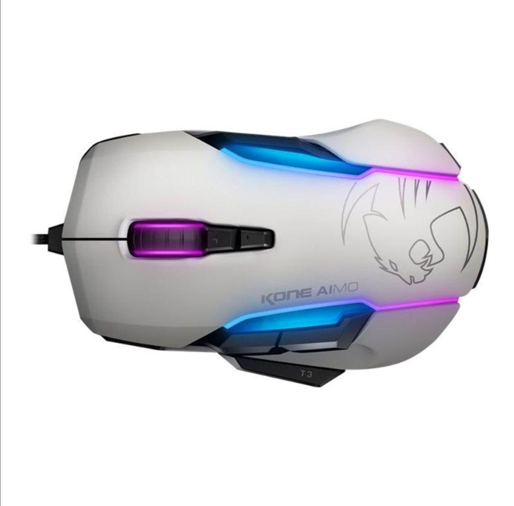 ROCCAT Kone AIMO Remastered - ماوس - بصري - أبيض