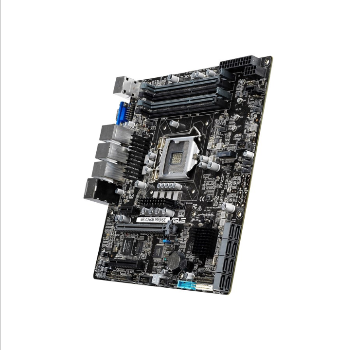 اللوحة الأم ASUS WS C246M PRO/SE - Intel C246 - مقبس Intel LGA1151 - ذاكرة الوصول العشوائي DDR4 - Micro-ATX