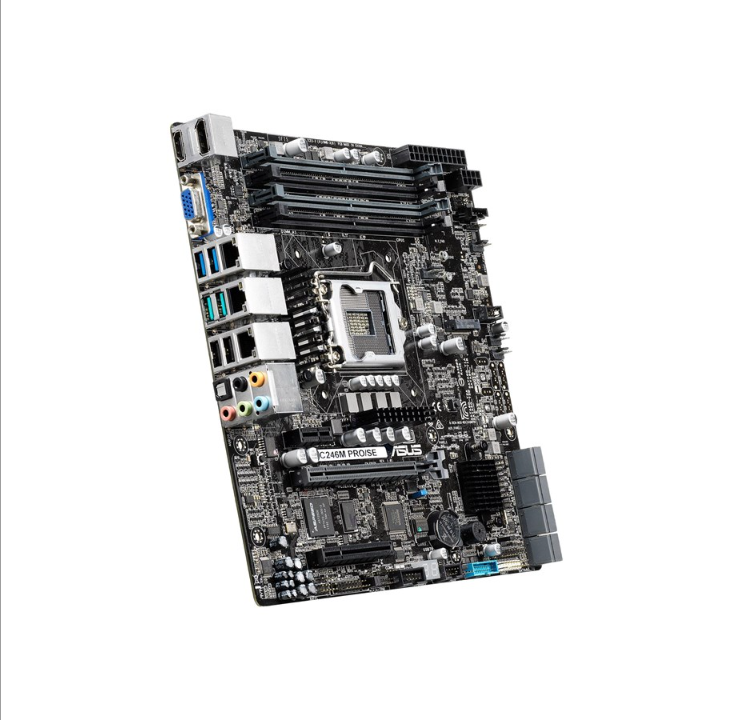 اللوحة الأم ASUS WS C246M PRO/SE - Intel C246 - مقبس Intel LGA1151 - ذاكرة الوصول العشوائي DDR4 - Micro-ATX