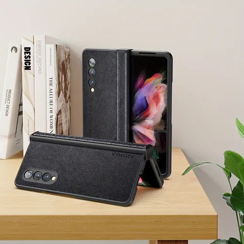 Phone Case For Samsung Galaxy Z Fold 4 Fold4 Zfold3 5G Leather Luxury Back Cover For Galaxy Z Fold4 Fold 4 3 Zfold4 Case Capa