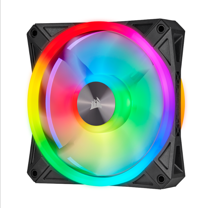 Corsair iCUE QL120 RGB - Black - Chassis fan - 120mm - Black with RGB LED - 26 dBA