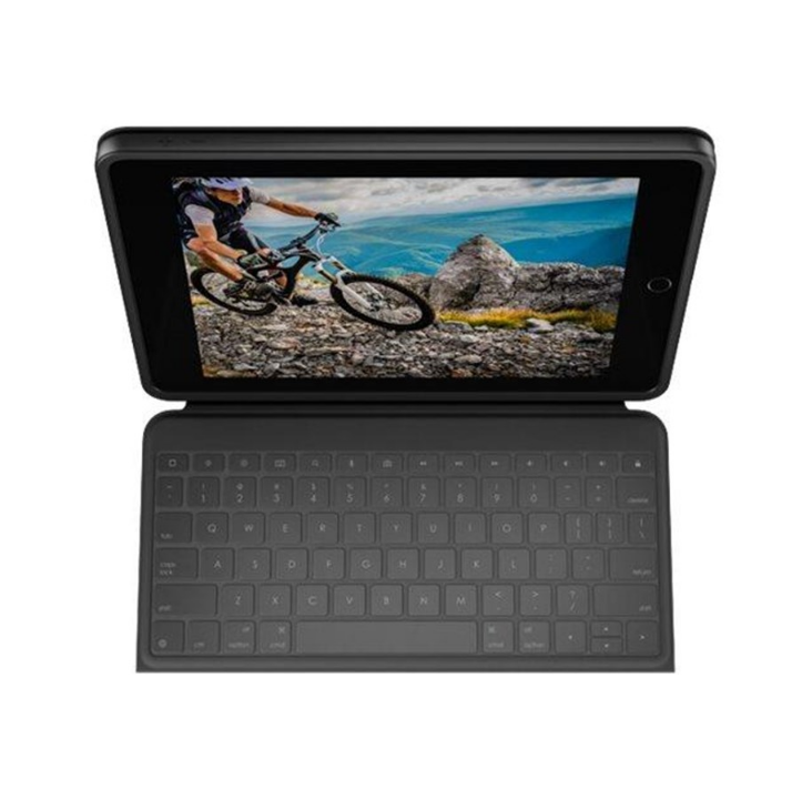 Logitech Rugged Folio - Nordic - Keyboard & Folio set - Black