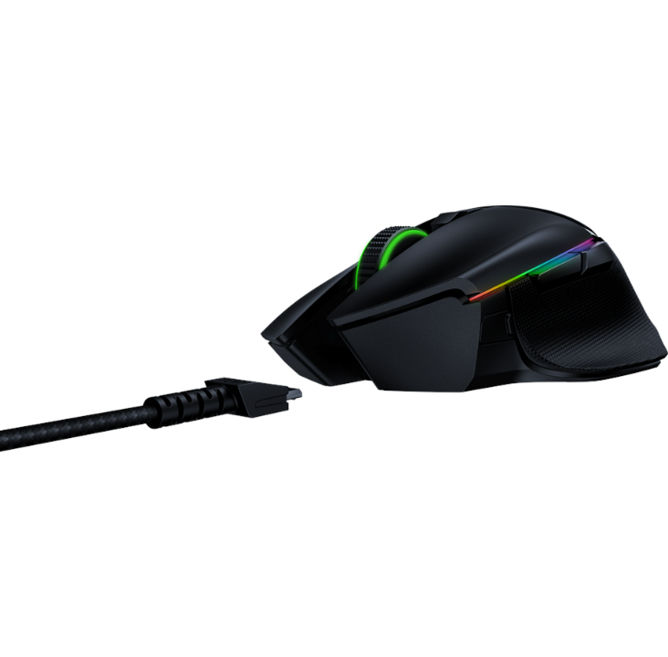 Razer Basilisk Ultimate - 游戏鼠标 - 光学 - 11 个按钮 - 黑色带 RGB 灯