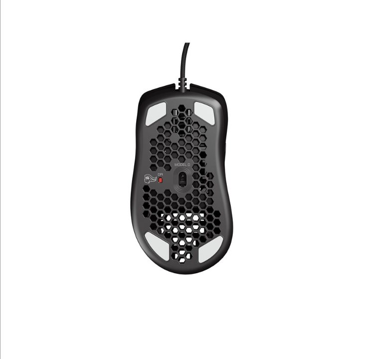 Glorious Model D - Glossy Black - Gaming mouse - Optic - 6 buttons - Black with RGB light