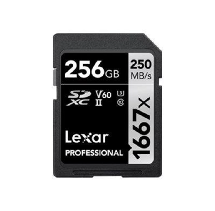 Lexar PRO 1667X SDXC UHS-II U3 (V60) R250/W90 256G