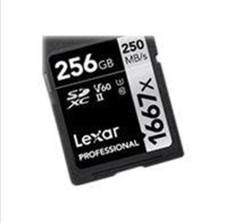 Lexar PRO 1667X SDXC UHS-II U3 (V60) R250/W90 256G