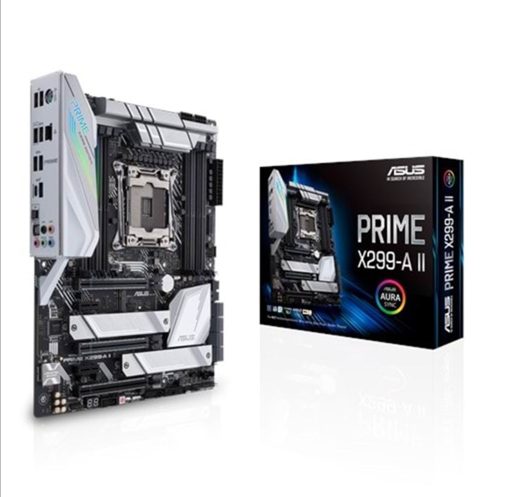 华硕 PRIME X299-A II 主板 - Intel X299 - Intel LGA2066 插槽 - DDR4 RAM - ATX