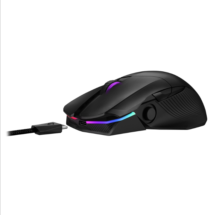 ASUS ROG CHAKRAM - Gaming mouse - Optic - 6 buttons - Black with RGB light